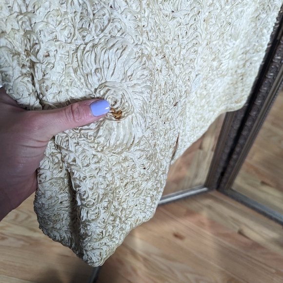 Vintage 1940s H.B. BURNETTE cream / off white soutache ribbon work jacket - Picture 4 of 7